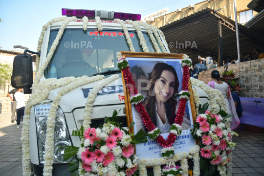 Actress Tunisha Sharma  funeral