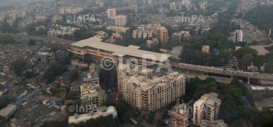 Aerial shot Mumbai