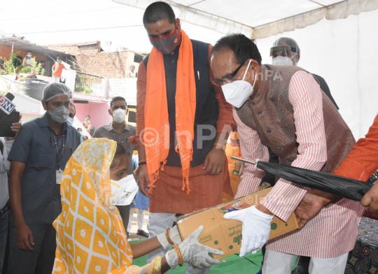 CM Shivraj Singh Chauhan distributes ration