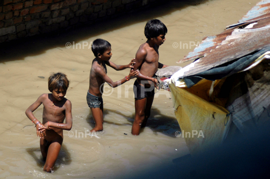 Flood in Allahabad, India