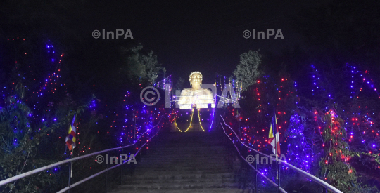 Gautam Buddha Golden Statue in Bhopal