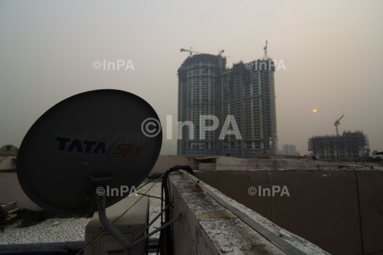 Noida Smog, Dish antenna for TV
