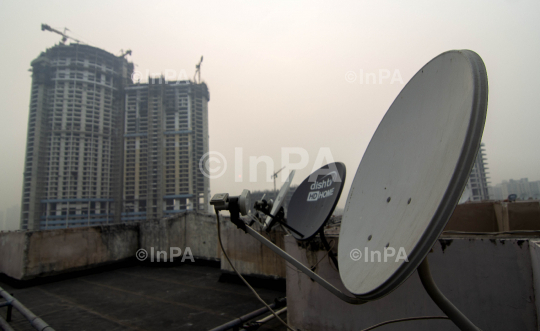 Noida Smog, Dish antenna for TV