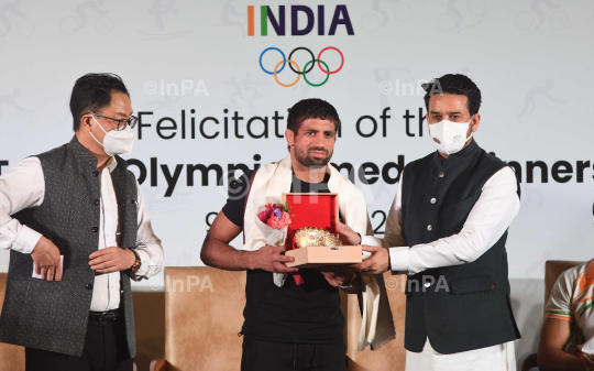 Olympic Silver medallist in wrestling Ravi Dahiya