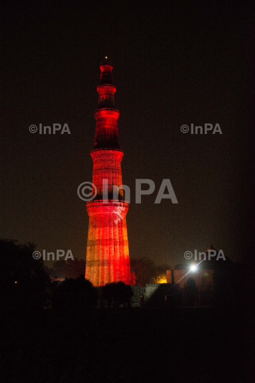 Qutub Minar turns red for World Hemophilia day