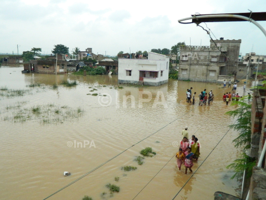 Some areas of Burdwan Town in under water due to rain on wednesday. Some hut also collapsed due to rain water. Burdwan Town observed 92 Millimeter rainfall during last 24 hours (8)