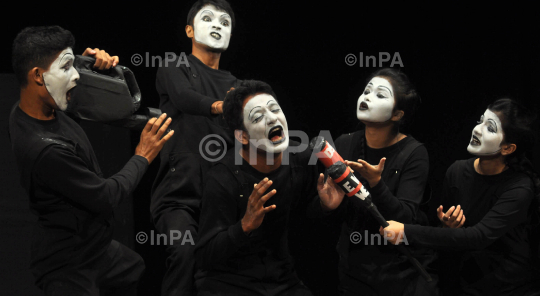 Students of Mime Academy performs Mime Show (Voice of Silence 2)