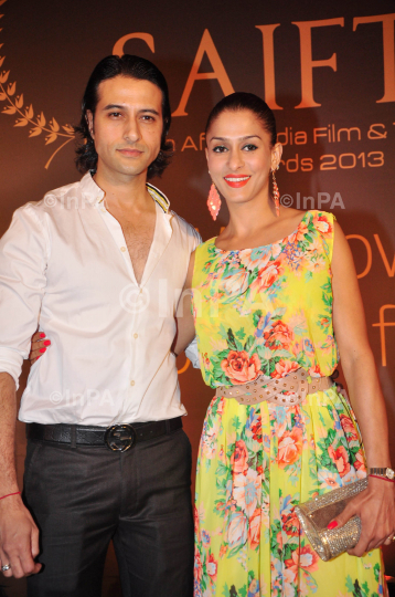 TV actor Apoorva Agnihotri with wife & actres Shilpa Saklani 